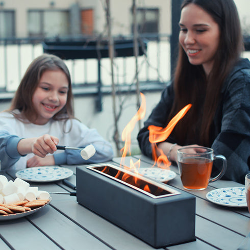 Desktop Fire Pit Strip Square Heating Stove