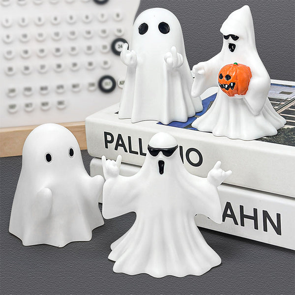 Halloween Middle Finger Love Ghost Ornaments