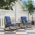Rattan Chaise Lounge Chair, Wicker Patio Furniture Set