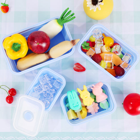 Silicone Folding Lunch Box Food Grade Microwave Bento Box
