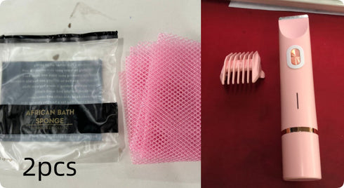 2 In 1 Hair Remover Women's Double Head Shaver Private Pubic Hair Trimmer Electric Razor Wet Dry Electric Body Hair