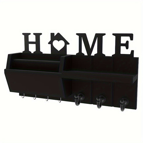 Wall-mounted Wood Key Holder