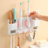 Wall-mounted Two-position Electric Toothbrush Holder With Hook