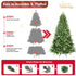 Artificial 6ft Green Christmas Tree With 1339PVC Hard Needle Mixed Branch Tips