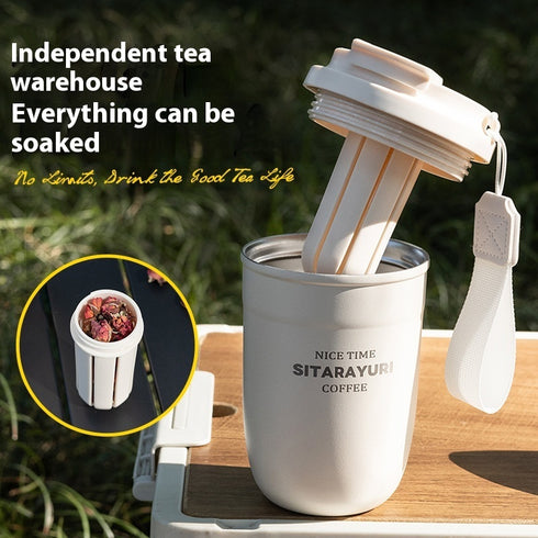 Large Capacity Stainless Steel Insulated Mug Portable Cold Insulation Tumbler