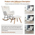 Rocking Chair Rocker Chair Single Recliner Casual Lounger Lounge Chair Cushion For Living Room Bedroom