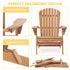Wooden Outdoor Folding Adirondack Chair 2 Piece Set Of Wooden Lounge Patio Chairs