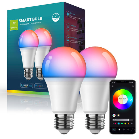 Smart Wifi Bluetooth Dimming And Color-changing Bulb