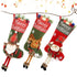 2025 New Year Xmas Big Stockings Set Decorations Christmas 3D Plush Big Sock Christmas Tree Pendant Decorating Supplies