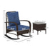Rattan Chaise Lounge Chair, Wicker Patio Furniture Set