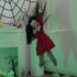 Halloween Swing Arm Red Clothes Kick Girl Hanging Ghost Decorative Pendant