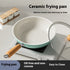 Autumn Wave Blue Ceramic Frying Pan Household Non-stick Pan