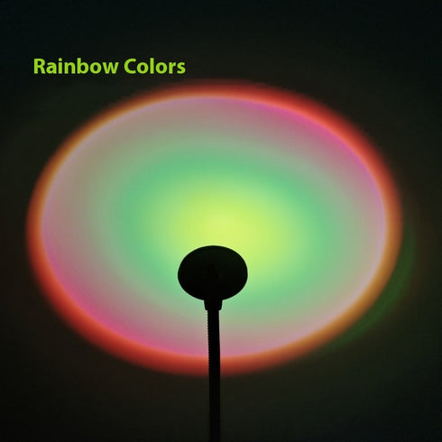 Sunset Sunset Rainbow Projection Lamp Creative USB Background Ambience Light
