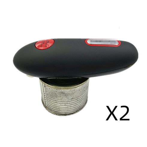 2PCS Electric Can Opener Automatic Bottle Opener Cordless One Tin Touch Edges Handheld Jar Openers Kitchen Bar Tool Gadgets