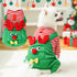 Christmas Pet Dogs Cats Coats Dress Up Costume Elk Pocket Sweatshirt Teddy Bichon Puppy Kitten Vest Xmas Warmer Pets Clothes