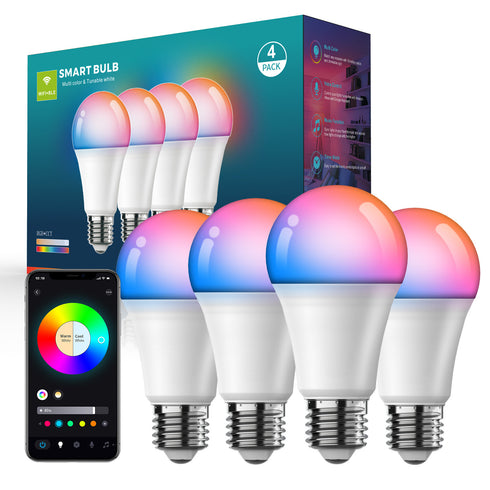 Smart Wifi Bluetooth Dimming And Color-changing Bulb