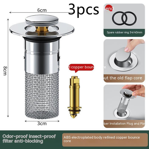 sink with pop up drain